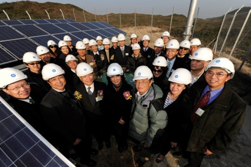 晨曦島太陽能電站正式啟用 全港首個再生能源發電