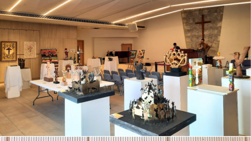 「燃亮生命愛與光藝術展」44件藝術品進駐觀潮浸信會點亮社區