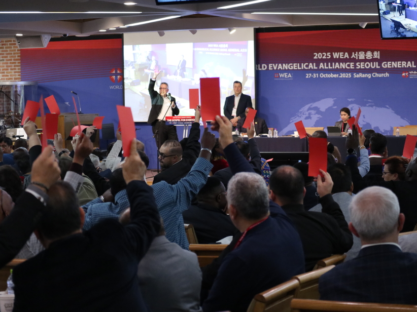 WEA business meeting voting