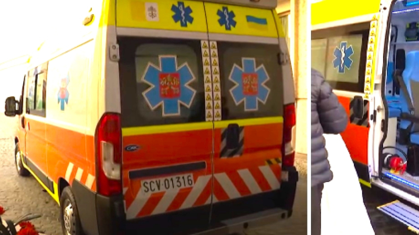 梵蒂岡救護車送贈烏克蘭
